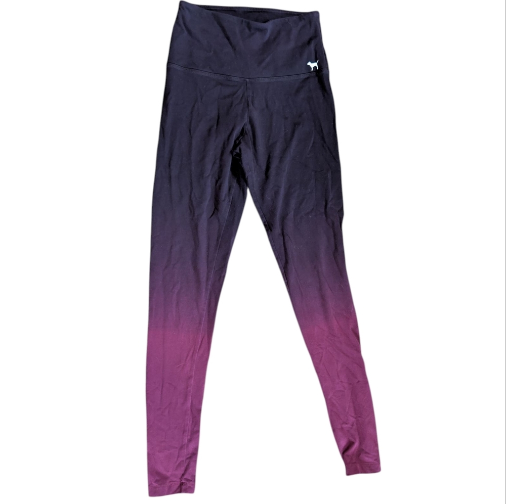 PINK Victoria's Secret Gradient Leggings - Black and Pink‎ Women's XS